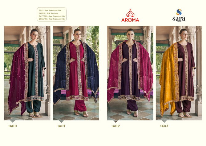 Berry Berry By Aroma Silk Embroidery Designer Readymade Suits Wholesale Clothing Suppliers In India